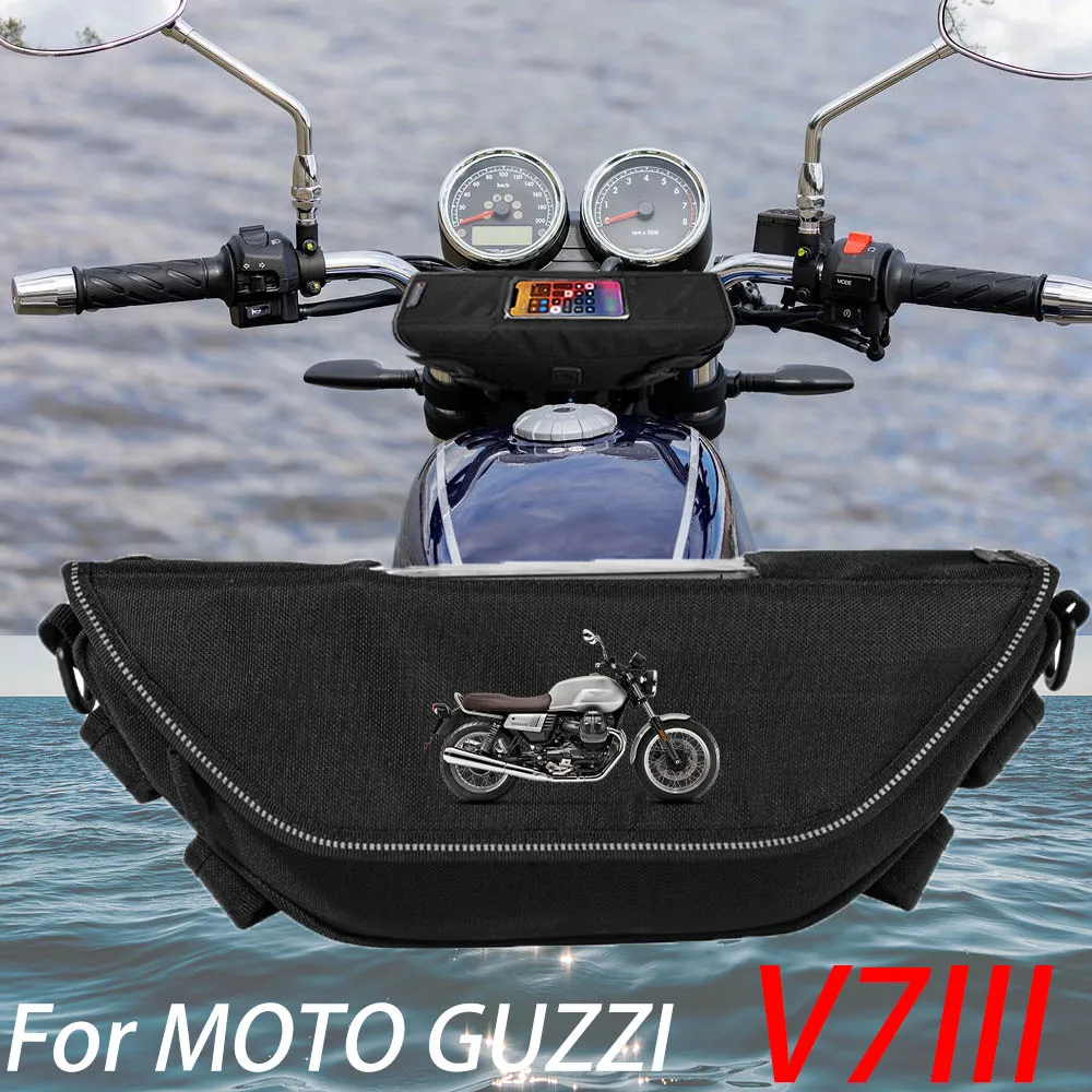 

For MOTO GUZZI V7III V7 III Motorcycle accessory Waterproof And Dustproof Handlebar Storage Bag navigation bag