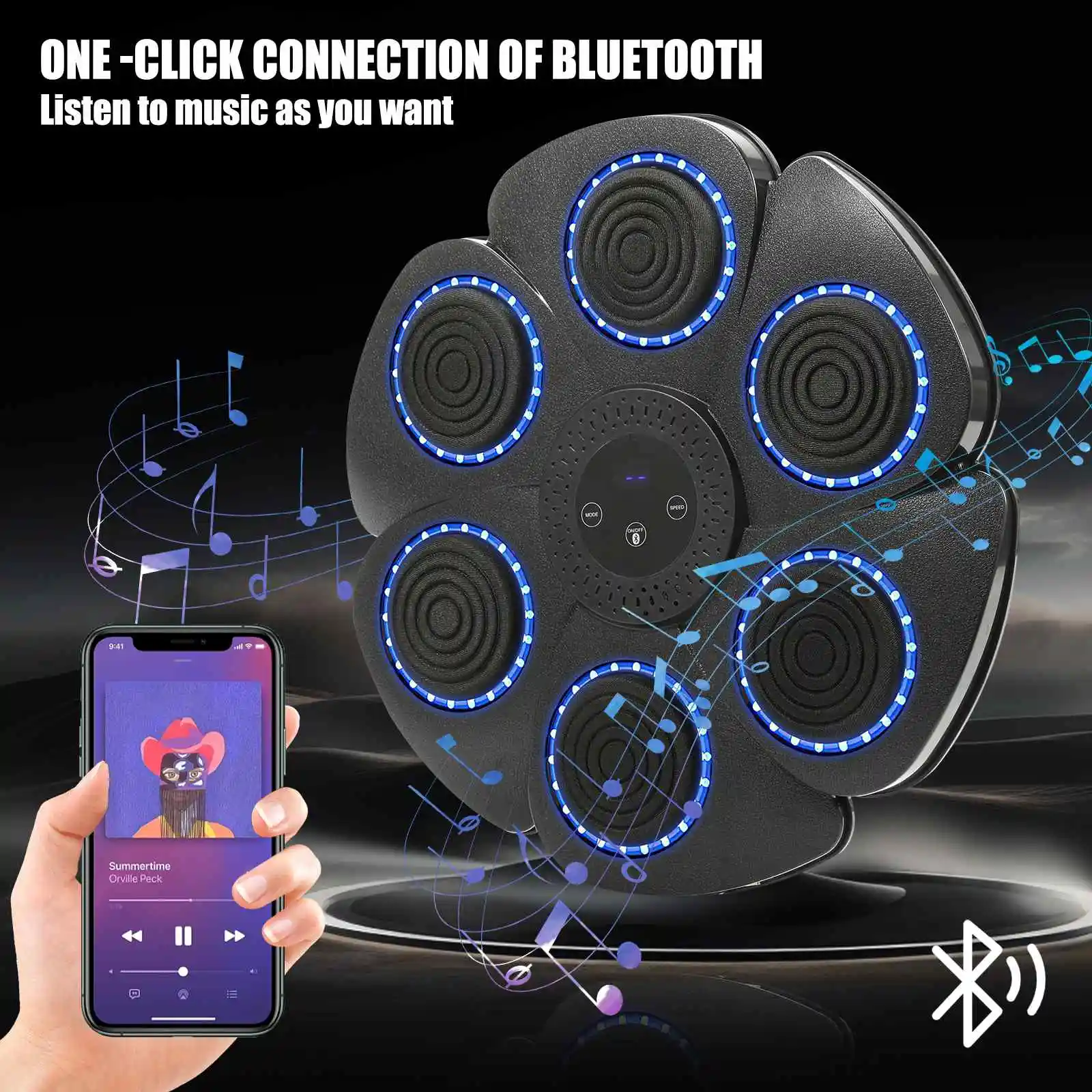 آلة الملاكمة الموسيقية الذكية، تمرين إيقاع دودج وحرق الدهون، اللياقة البدنية المنزلية الألعاب لتخفيف القلب والإجهاد