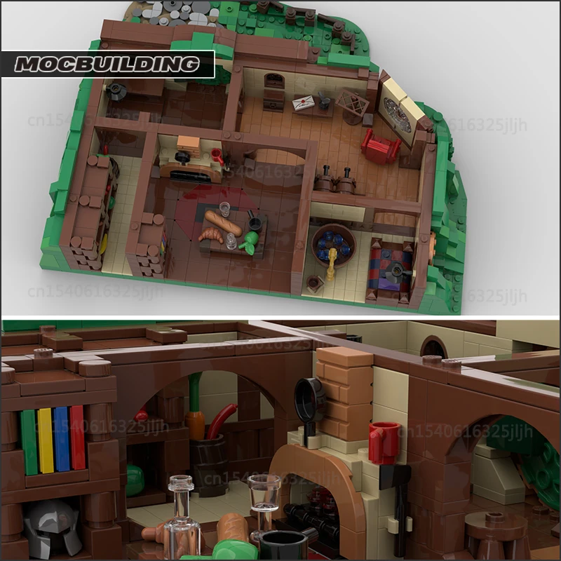 Movie Ideas Bag End MOC Building Blocks House UCS Technology Bricks An Unexpected Gathering City Model Kid Toys Gifts