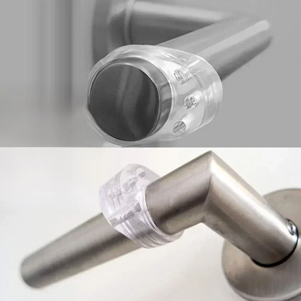 Butée de porte en Silicone, tampon d'arrêt de porte au sol, poignée d'impact pour bébé, tampon de sécurité Transparent pour la maison, fournitures de Protection murale