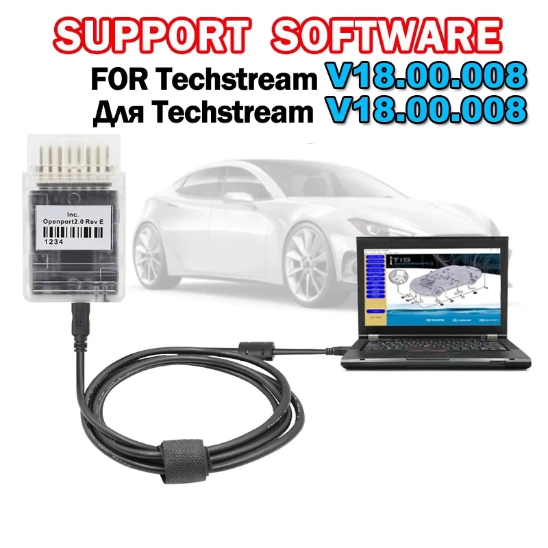 Gold Chip Tactrix Openport 2.0 One Time Techstream 18.00.008 Active Code Auto Chip Tuning Tool  J2534 PassThru With ECU FLASH