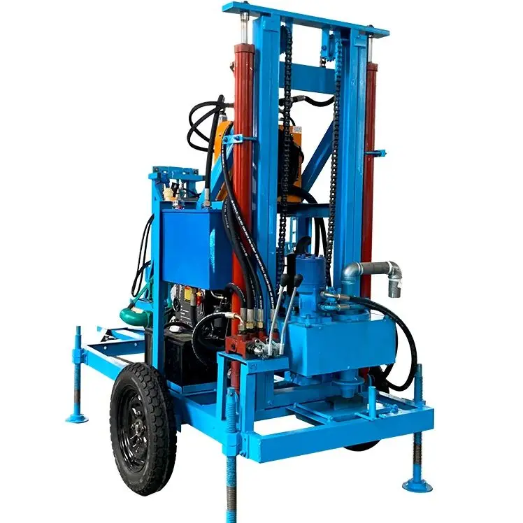

Customized 30HP Diesel Hydraulic Portable Crawler Drilling Rig 150m Water Well Drilling Machine High Quality Efficient Precise