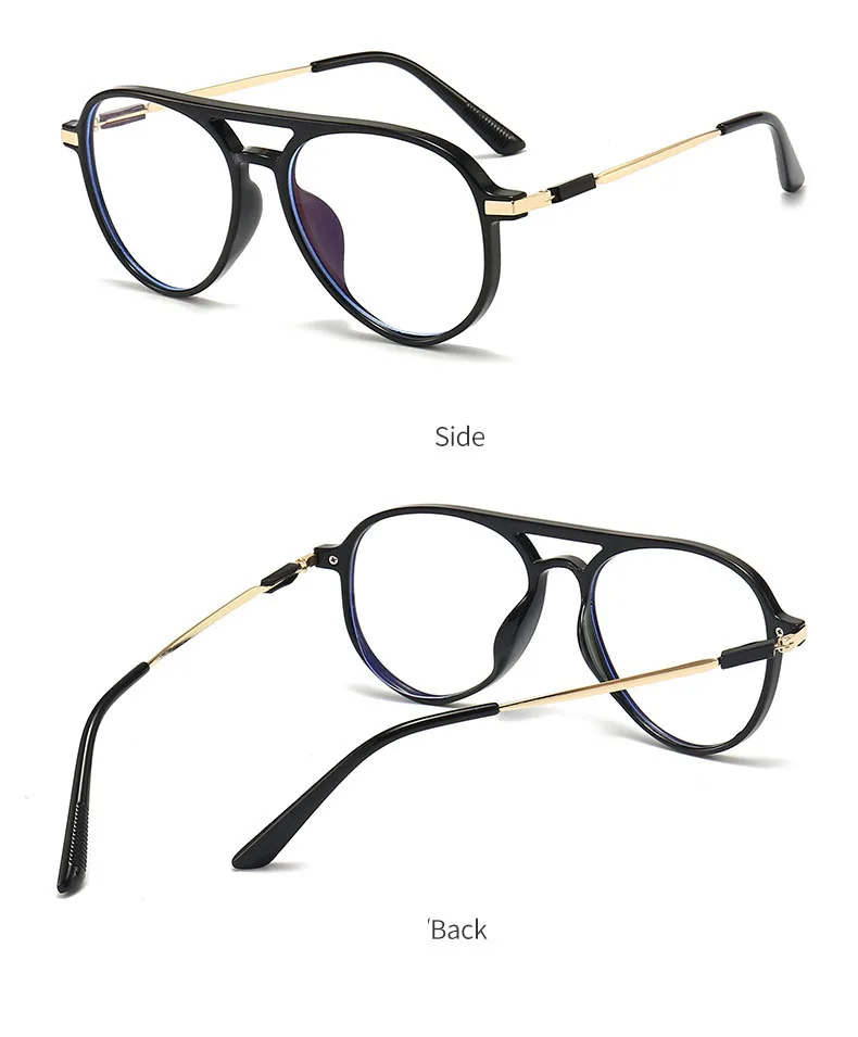 New Round Reading Glasses Oval Personality Presbyopia For Man Optical Frame Magnifier Full Rim Anti-Blue Female Fashion