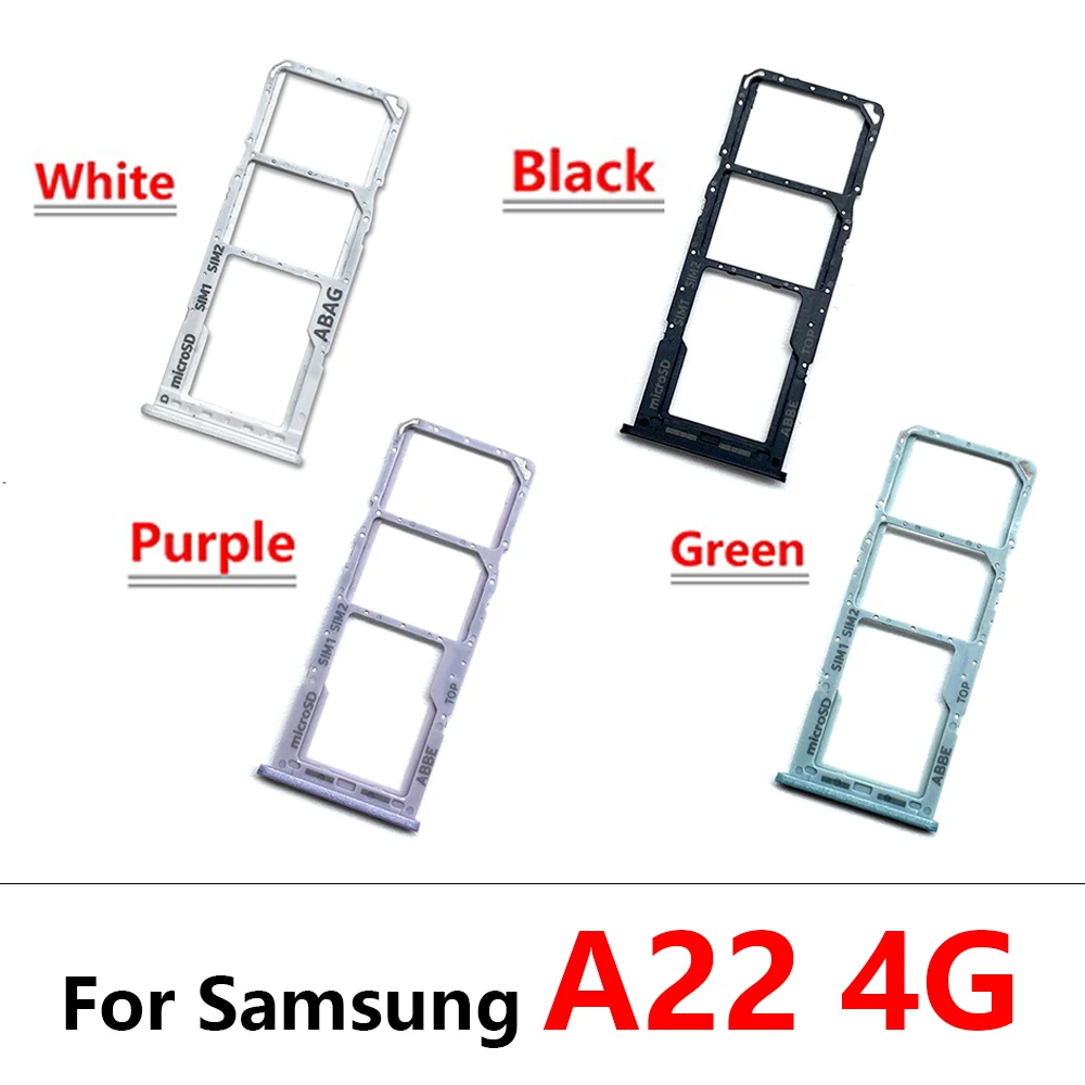 50Pcs, Dual SIM Card Tray Slot Holder For Samsung A13 A23 A33 A53 A73 A22 A32 A52 A72 4G 5G Replacement Parts Mix Color