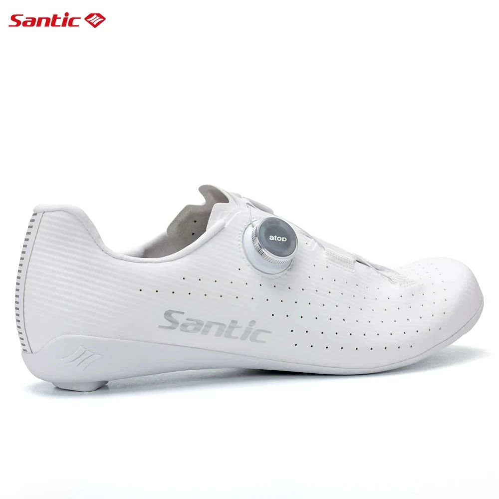 New Cycling Shoes Carbon Fiber Bottom Road Lock Shoes Competitive Road Bike Shoes Ultra-light Santic