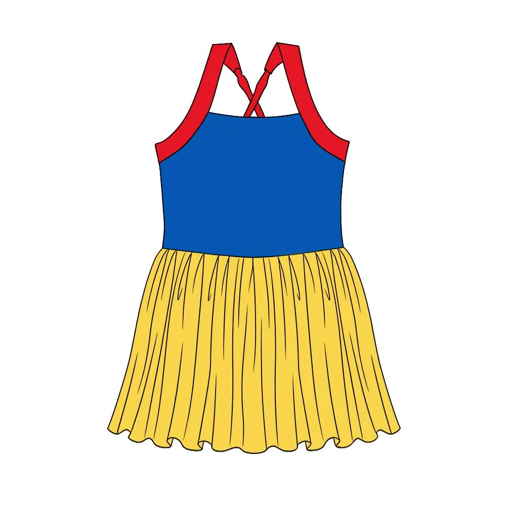 Summer Halter Dress for Girls - Baby Clothing Set Silk Milk Fabric Boutique Children's Series Elegant Girls' Outfit