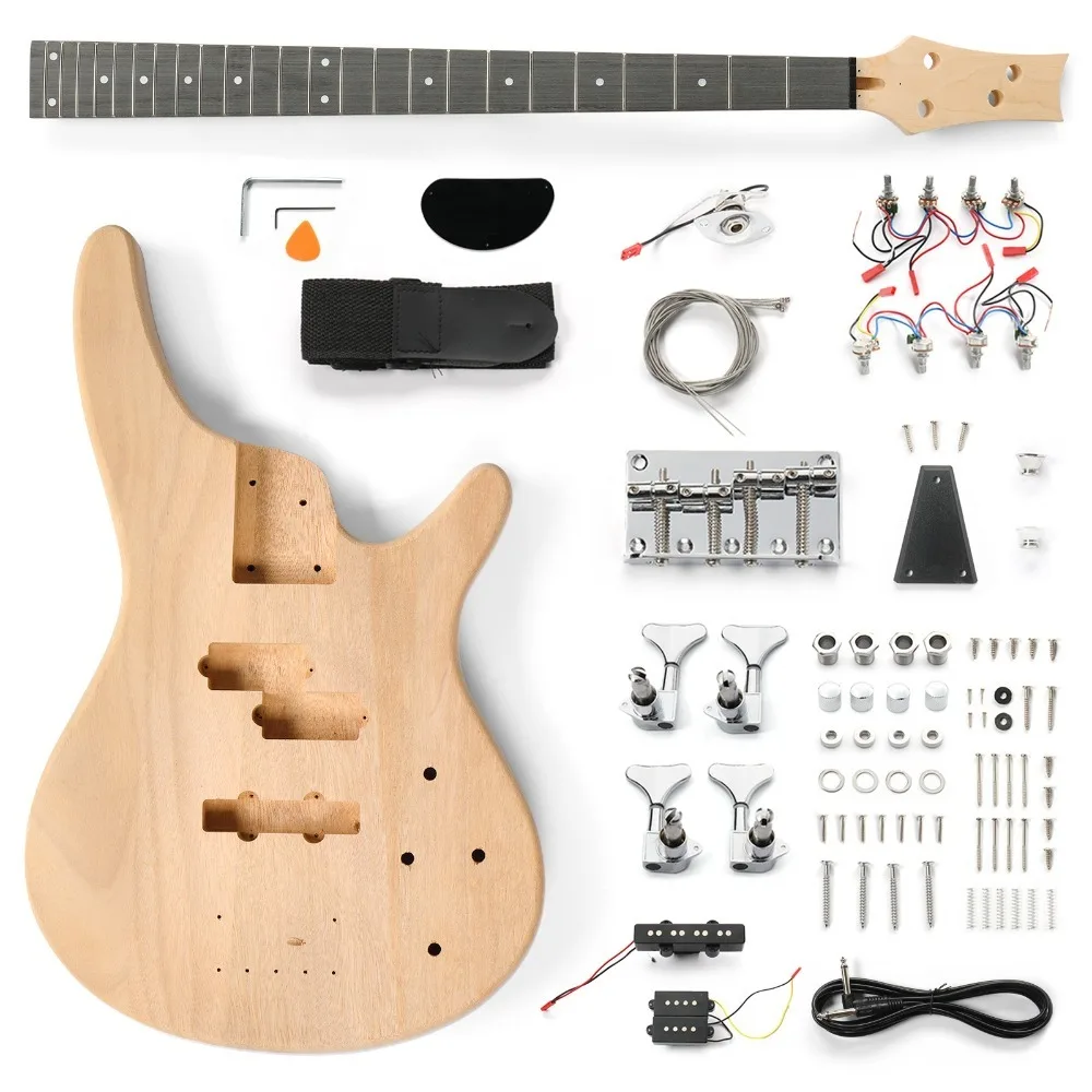 

DIY 44" Electric Guitar Kits GIB Style - Mahogany Body,Maple Neck-School Band