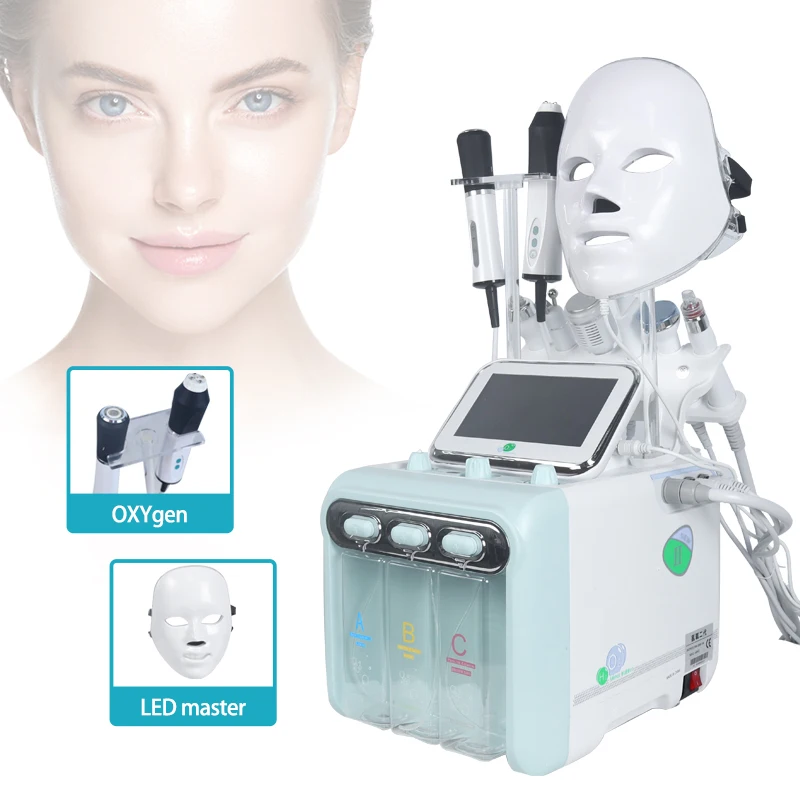 protable H2 O2 Oxygen facial skin care Co2 small bubble skin rejvenation Acne Treatment with products pod gel Facial Machine