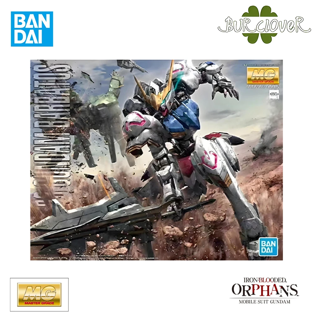 BANDAI Original GUNDAM modelo de ensamblaje MG 1/100 ASW-G-08 GUNDAM BARBATOS figuras de personajes de Anime ensamblar juguetes de modelos regalos