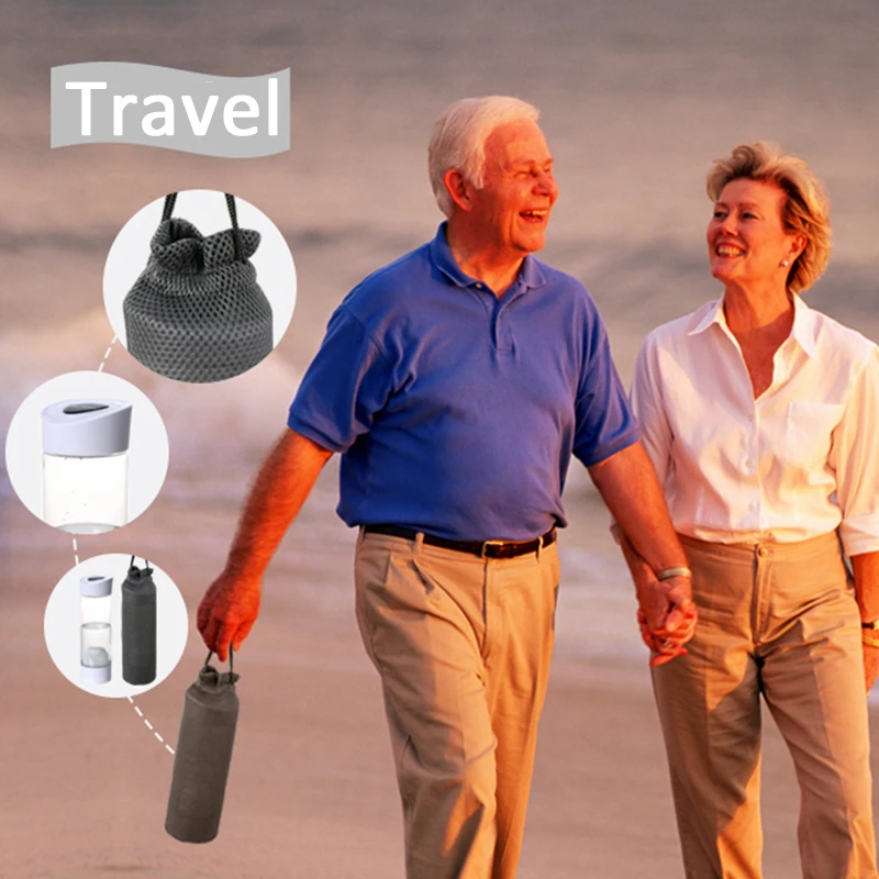 550 мл чашка Alka, портативный набор бутылок с фильтром для щелочной воды с 3 фильтрами, уличный pH-алкализатор, бутылка для очистки воды