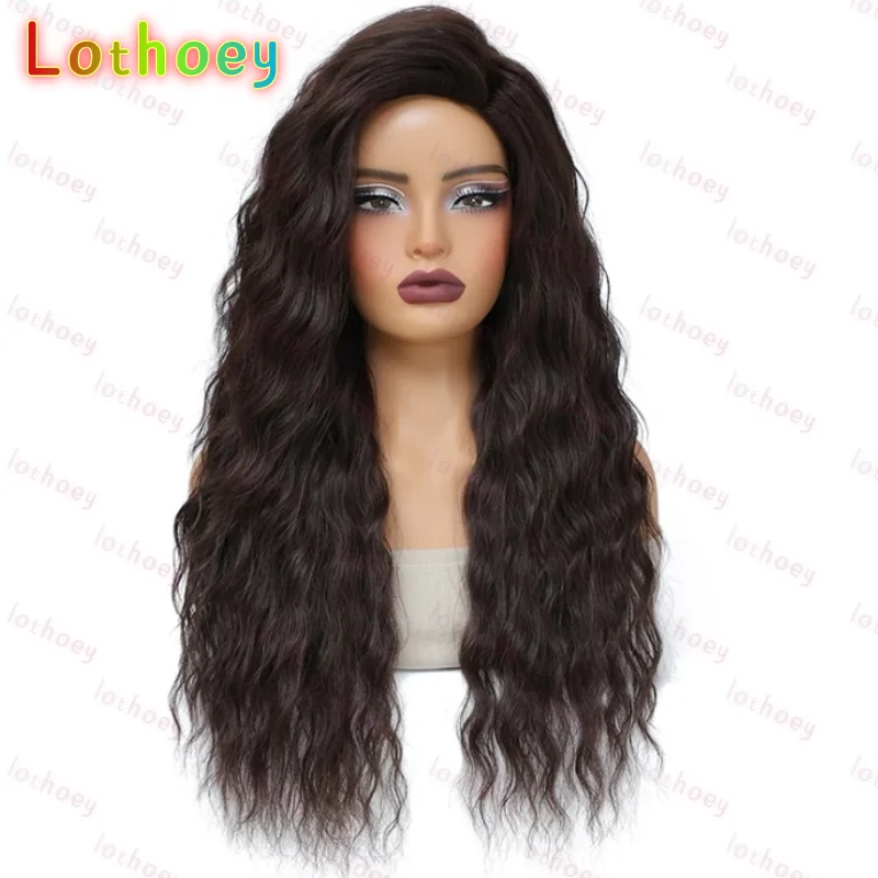 Прозрачный передний парик шнурка, кукурузная волна, черный светлый парик с омбре для женщин, естественная линия волос, 100% человеческие волосы