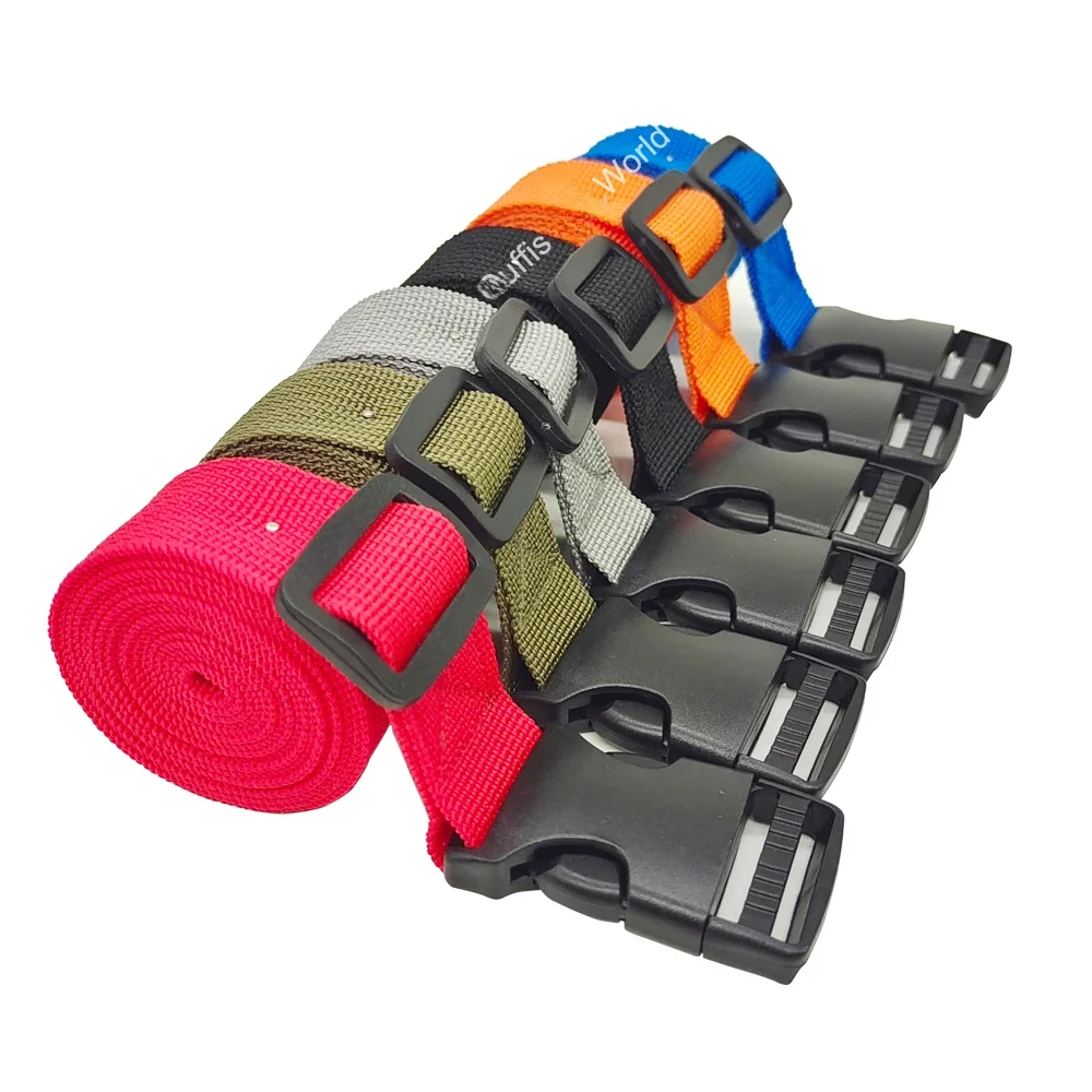 AliExpress Guffis 1.5M Buckle Tie-Down Belt Cargo Straps for Car Motorcycle Bike with PP Buckle Tow Rope Strong Card Buckle Belt for Luggage Bag