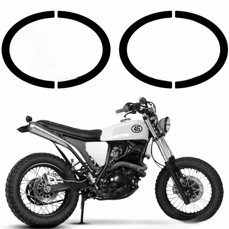 AliExpress MOTOQUEEN 4X Custom Cafe Racer Digital Number Vintage Motorcycle Decals Reflective Oval Fuel Tank Side Cover Wind Stickers For Motor Bike