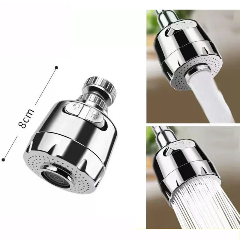 Kitchen Gadgets 3 Modes 360 Rotatable Bubbler High Pressure Faucet Extender Water Saving Bathroom Kitchen Accessories Supplies