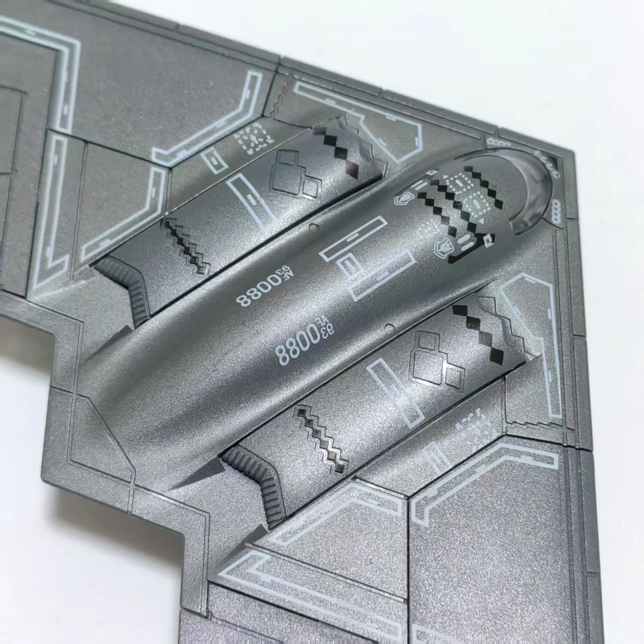 نموذج مقياس بلاستيكي B-2 Spirit 1/200 (بما في ذلك القاعدة) مجموعة ديكورات منزلية هدية إبداعية لعيد الميلاد والجمعة السوداء #5