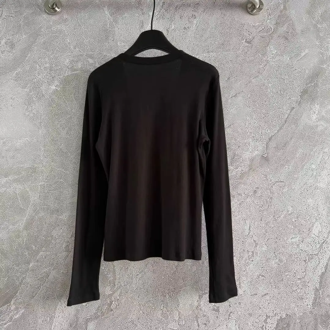 

2025 New Arrivals Love Button Tops Light and Comfortable Elastic Ribbed Fabric Blend Suitable for Single Wear and Layering