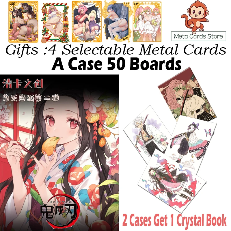 New Qingka 2 Demon Slayer Board Hobby Anime Doujin Booster Box CCG Game Card Toys Game Card Kids Gifts