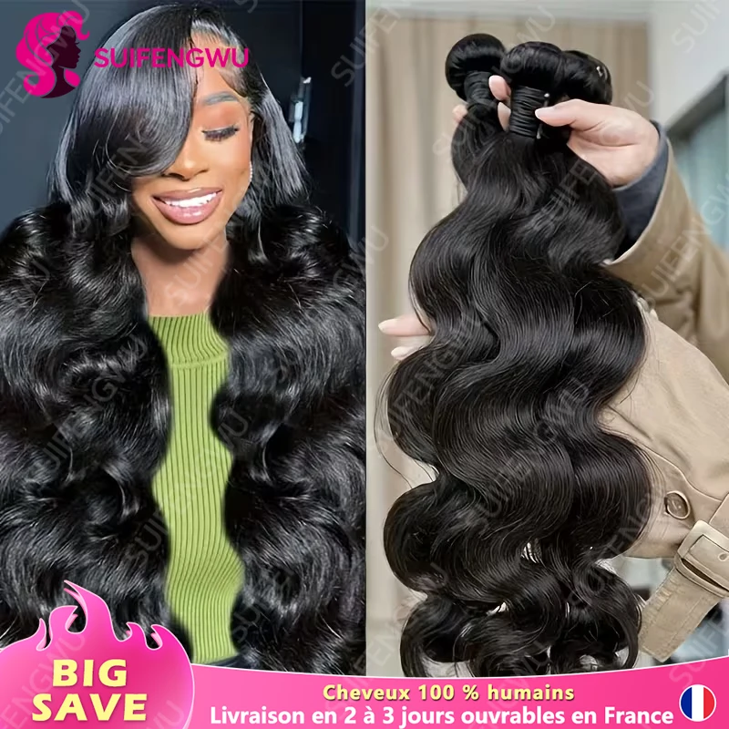 20 22 24 Inches Human Hair Weave Bundles 1/3/4 Pcs Lot of 12A Human Hair Weave Natural Vietnamese High Quality Human Hair Extension Raw Hair Bundles 100% Human Hair 3 Days Delivery France