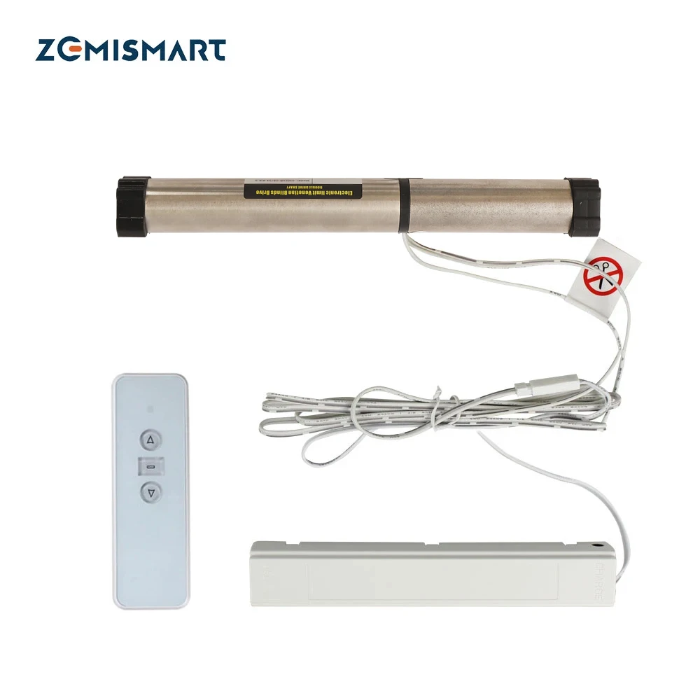 

Zemismart Electric Blind Motor Aluminum Alloy Shutter Battery Charging For Pleated Blinds Honeycomb Blinds RF Remote Control