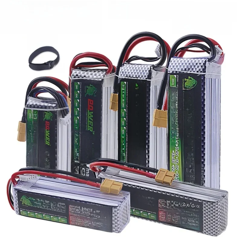 Akumulator RC LiPo 14,8 V 4S 1500 mAh 2200 mAh 2700 mAh 3000 mAh 4200 mAh 5200 mAh 6000 mAh 6500 mAh 9800 mAh 10400 mAh do części zamiennych do samochodów RC Drone — zdjęcie 2