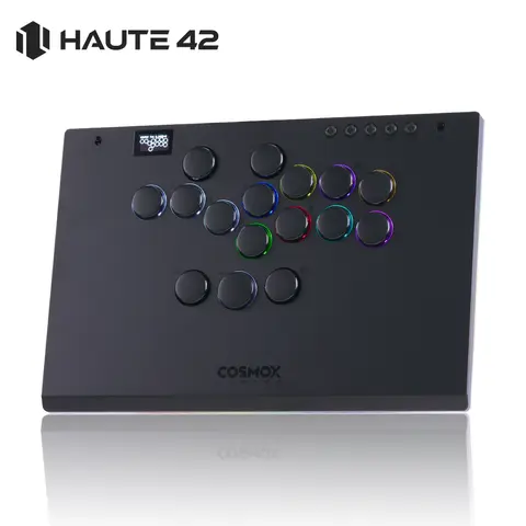 Haute42 M-Ultra 알루미늄 합금 레버리스 아케이드 스틱 Hitbox 컨트롤러(PC/ Ps4 / Ps5 /스위치 아케이드 레버리스 컨트롤러용)