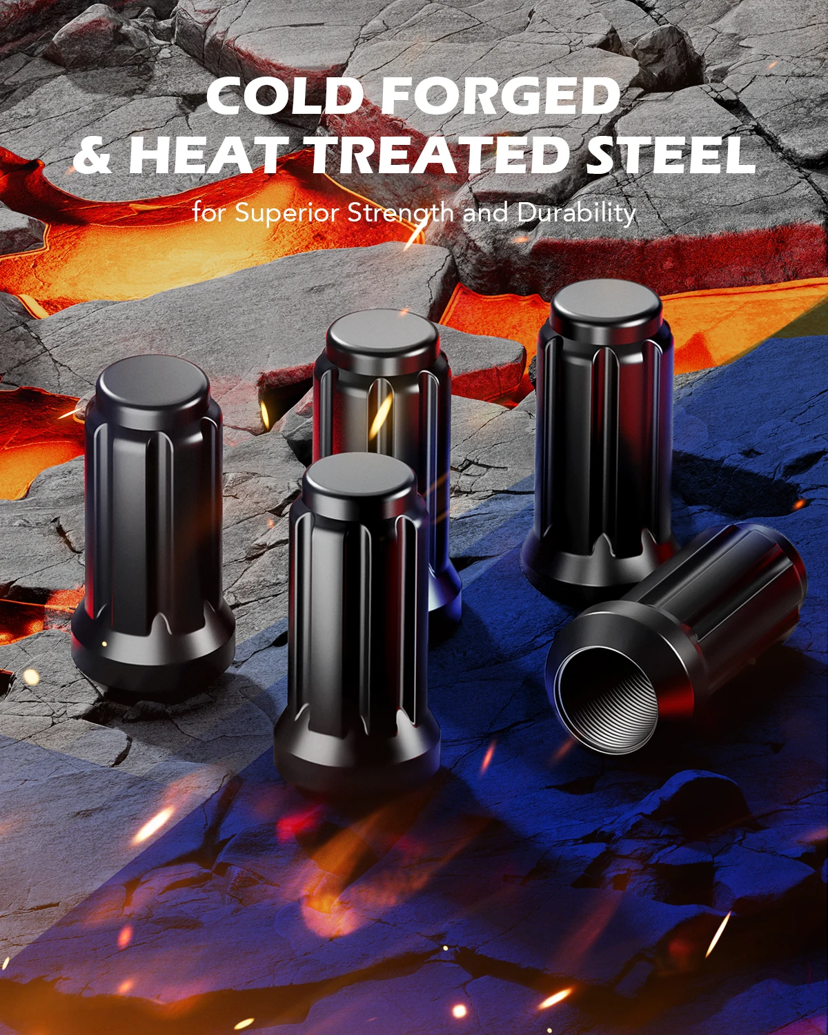 M14x1.5 Lug Nuts กรวยที่นั่ง Lug Nut ชุด w/7/8 "Hex ล้อ Lug Nuts ใช้งานร่วมกับ w/Buick Dodge Cadillac Chrysler Chevy Silverado