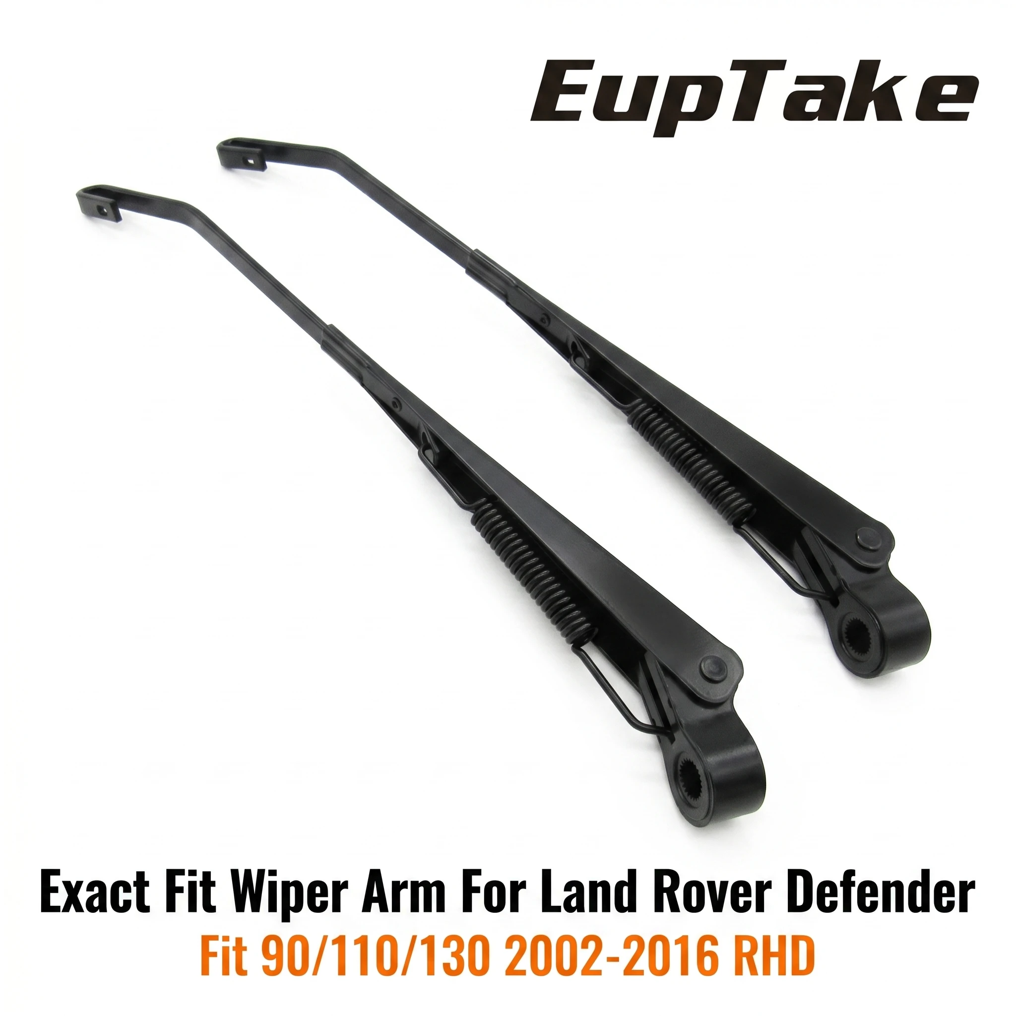 1 Pair Front Windshield Wiper Arm DKB000061 for Land Rover Defender 90 110 130 2002-2016 RHD Splined Type Auto Replacement Parts