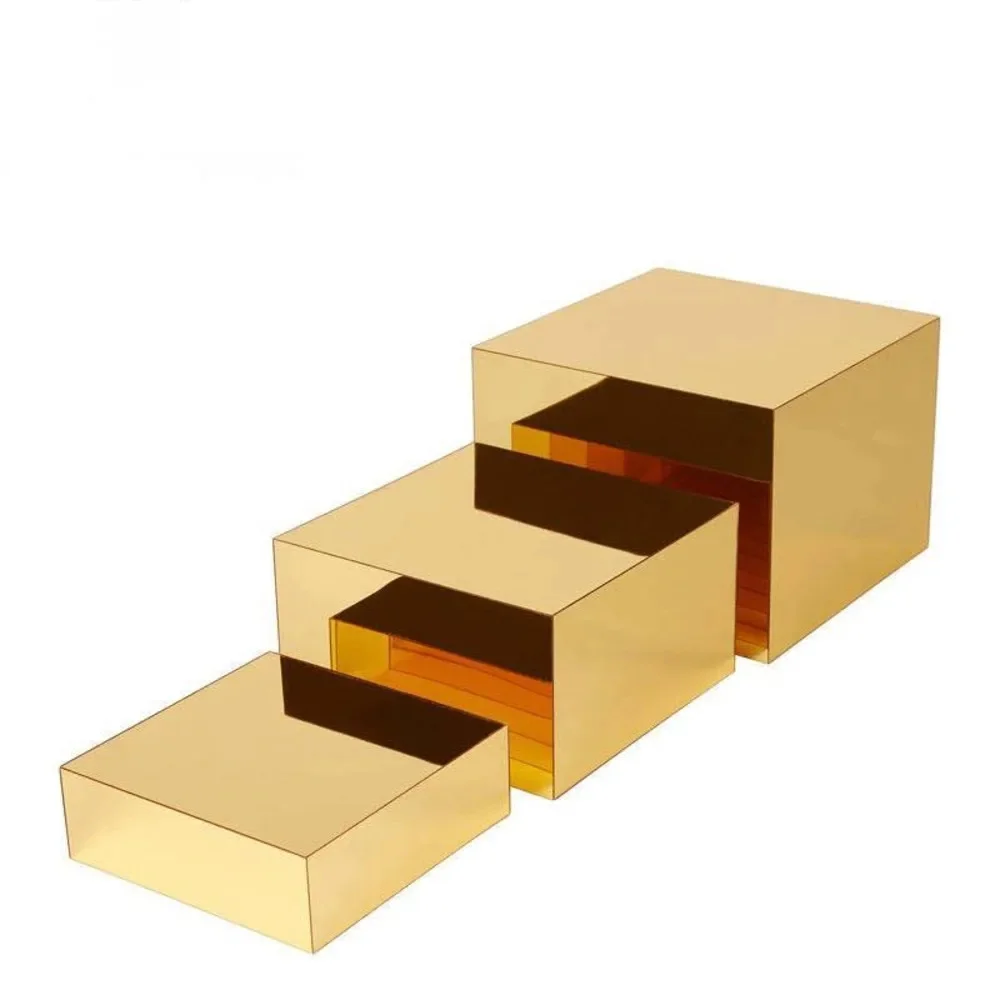 Présentoir en acrylique multicouche, présentoir pour articles, support pour gâteaux d'anniversaire, 3 pièces/ensemble