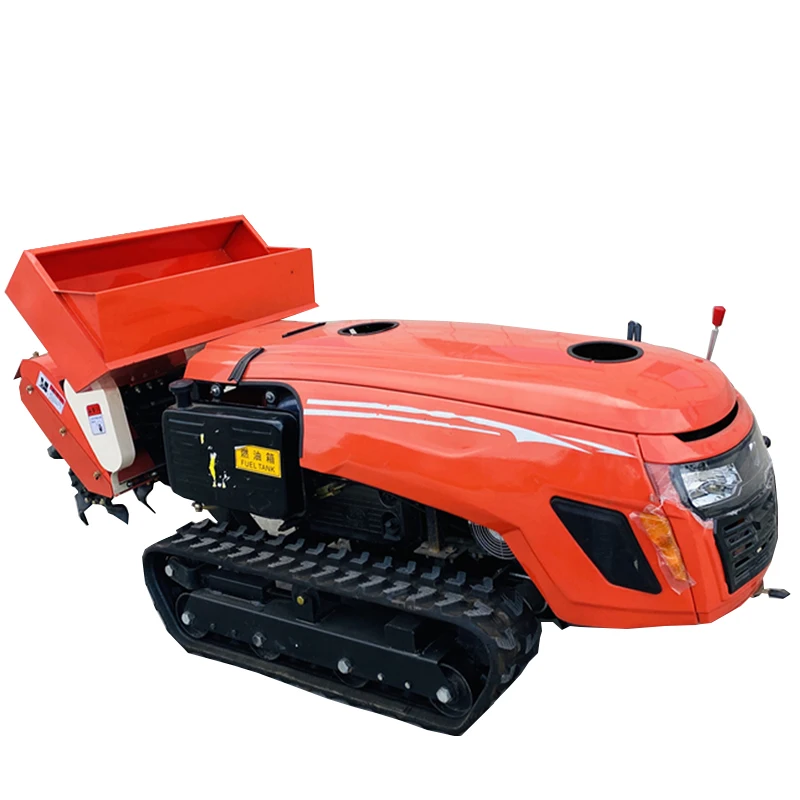 

Customized 35HP Garden Tractor with Remote Control Mini Crawler Tractor Cultivator