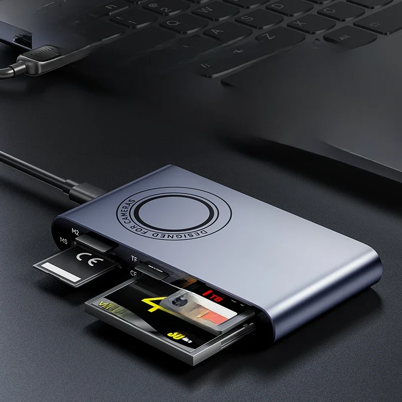 LLano 5 in 1  Card Reader USB 3.0 High Speed Transmission Connector Adapter Supports Micro SD/Micro SDXC/SDHC/MMC/MS Pro Duo