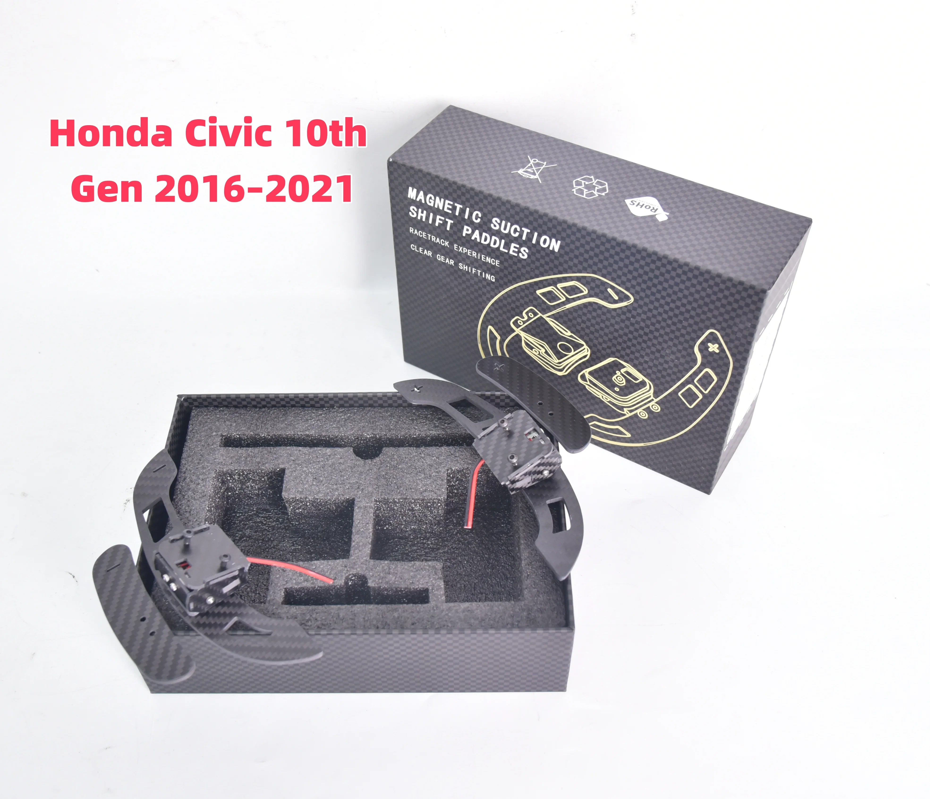 

Магнитные удлинители переключения передач из углеродного волокна для Honda Civic 10-го поколения 2016–2021 гг.