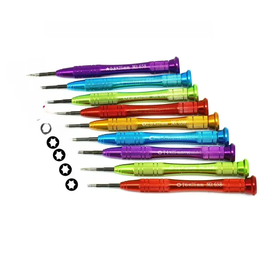 Wkrętaki magnetyczne wkrętaki do śrub DIY narzędzie do demontażu telefonu Phillips 1.5mm szczelinowe 2.0mm Torx Pentalobe Y typ T3 T4 T5 T6 — zdjęcie 2