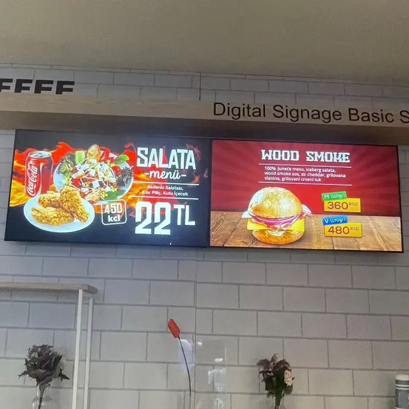 A2 A1 Large Restaurant Menu Board Signboard for Fast Food Menu Led Backlit Poster Frame Light Box Advertising