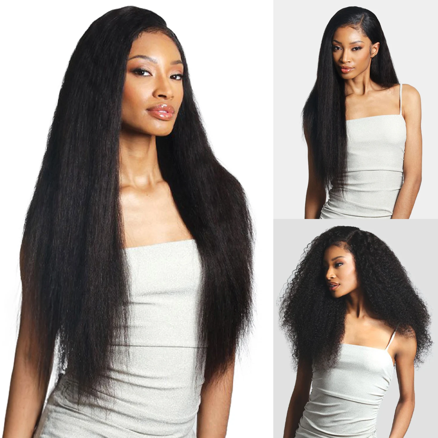 Shake-N-Go Cabelo Virgem Remy HD Fechamento de Renda Brilhante Molhado N Ondulado 2X6 Boêmio Curl 12"