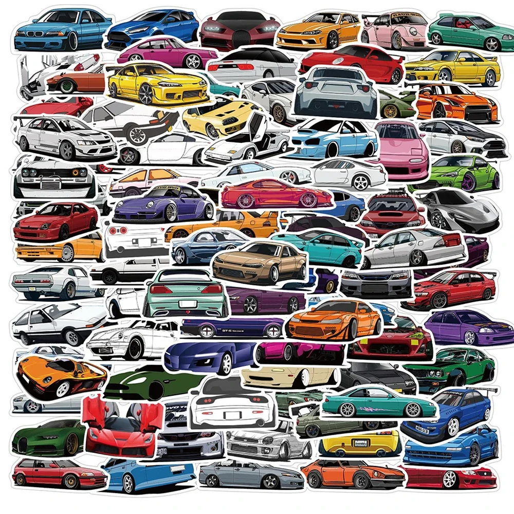 AliExpress 10/30/50/100PCS JDM Retrofit Racing Car Graffiti Stickers Laptop Guitar Luggage Bike Skateboard