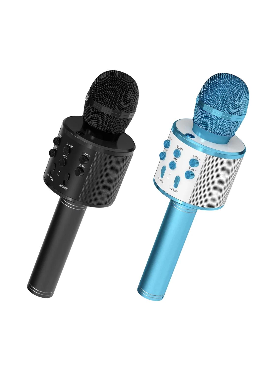 

5 Core Wireless Karaoke Microphone Bluetooth Mic Portable Handheld Microfonos Inalambricos WM SPK BLK+BLU