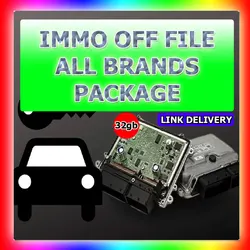 Paquete de archivo de diagnóstico IMMO OFF, Airbag error fix, AIRBAG CRASH CLEAR, Immo OFF, DASH, software IMMO, reparación de automóviles, TOTAL de 32GB