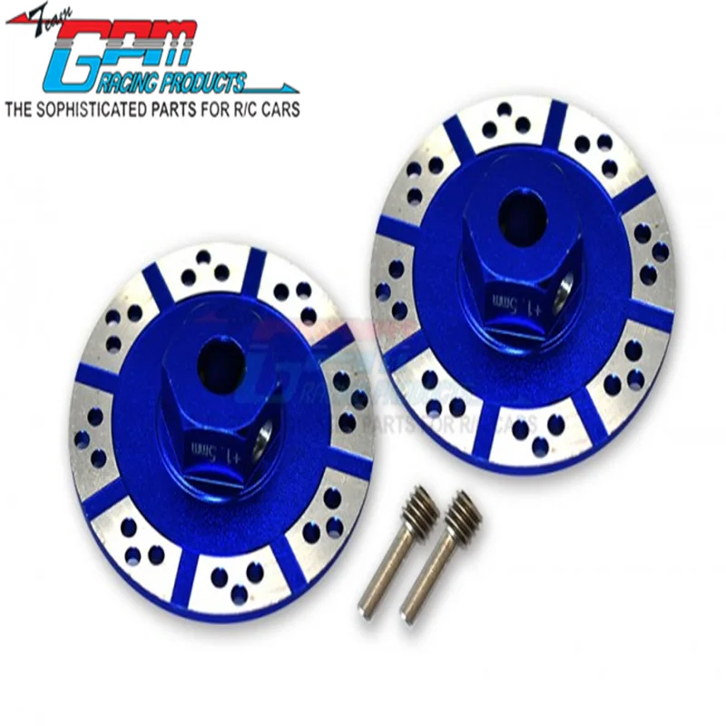 GPM ALUMINUM +1.5MM HEX WITH BRAKE DISK WITH SILVER LINING-4PC SET  For LOSI 1/10 BAJA REY/ROCK REY Upgrade