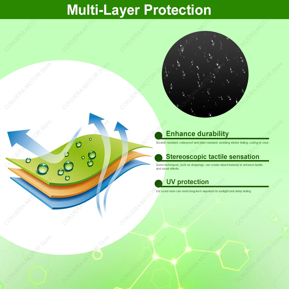 For ZONTES 368G 2025 Scratch Resistant And Wear-Resistant Motorcycle Accessories Tank Pad Sticker 3D Resin Protective Sticker - Image 6