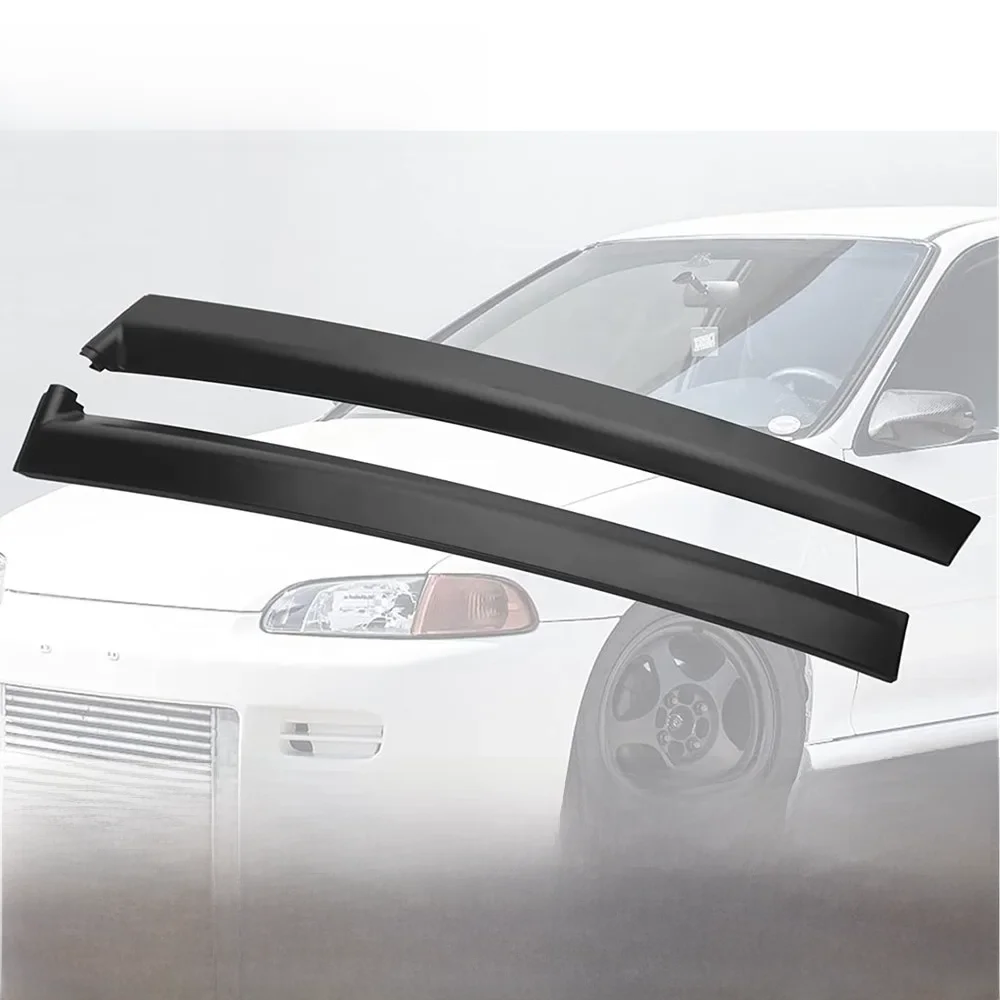 Lewa prawa przednia szyba A-Pillar Trim Molding Door Garnish Trim Pillar Panel dla 1992-1995 Honda Civic 2Dr 3Dr 72430-SR3-003 — 2