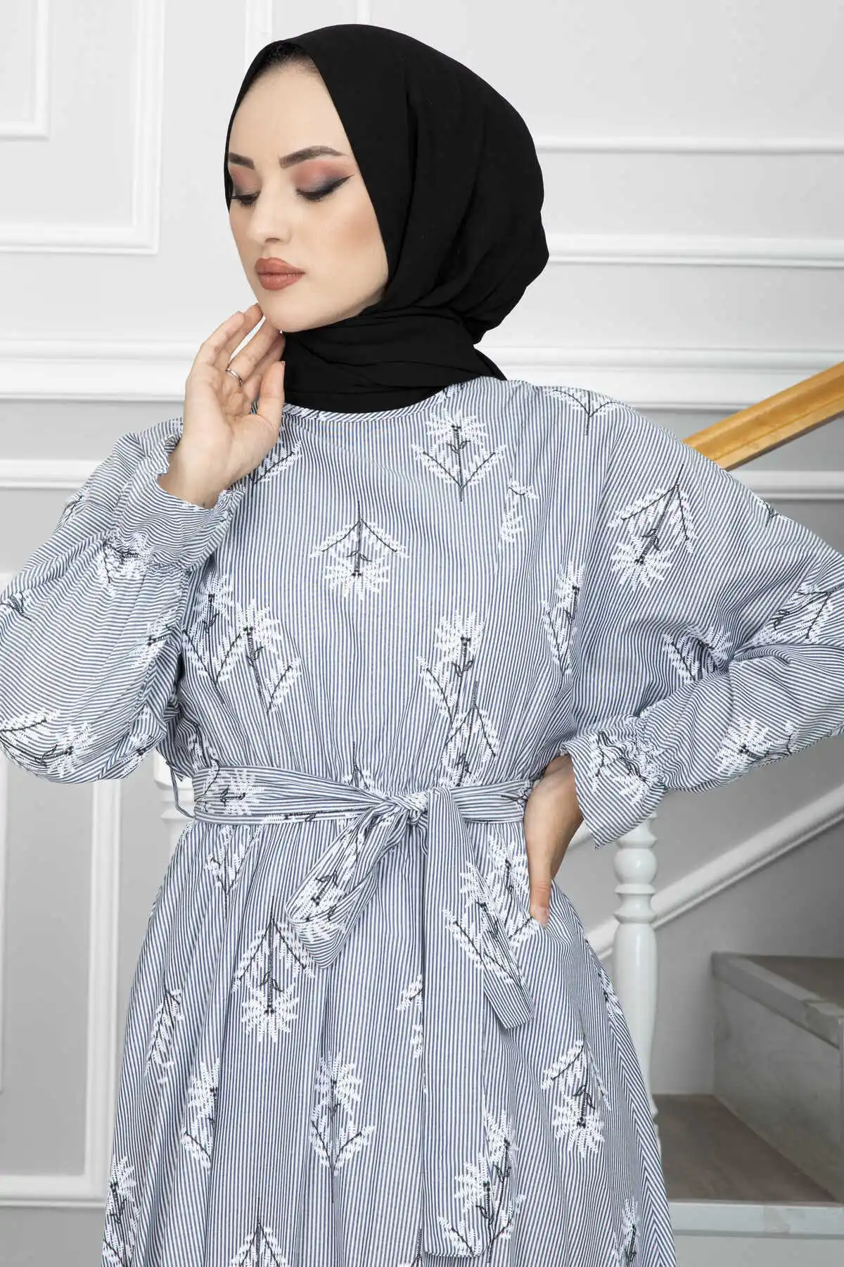 Women Muslim Clothing Bat Sleeve Hijab Dress New Trends Turkey African Abaya Kaftan Chiffon Beading Party Outfit Robe Femme 2022