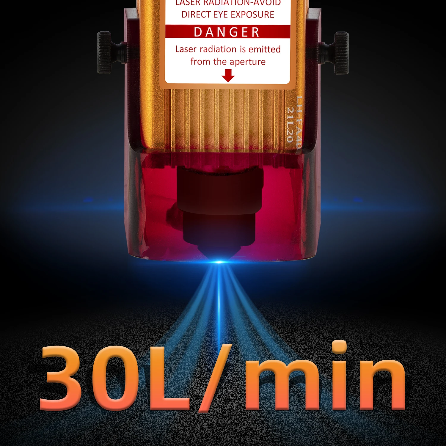 Imagem -03 - Foxalien-air Assist Bomba para Cortador a Laser Kit de Máquina Cnc Portátil para Toda a Gravação a Laser Velocidade Ajustável Baixo Ruído 30l por Min
