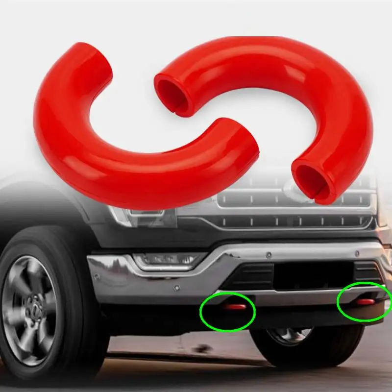 

Trailer Tow Hooks Covers Tow Hook Sleeve Silicone Truck Hitch Cover Protector for Ford F150 2004-2024 for TOYOTA TUNDRA 17-21