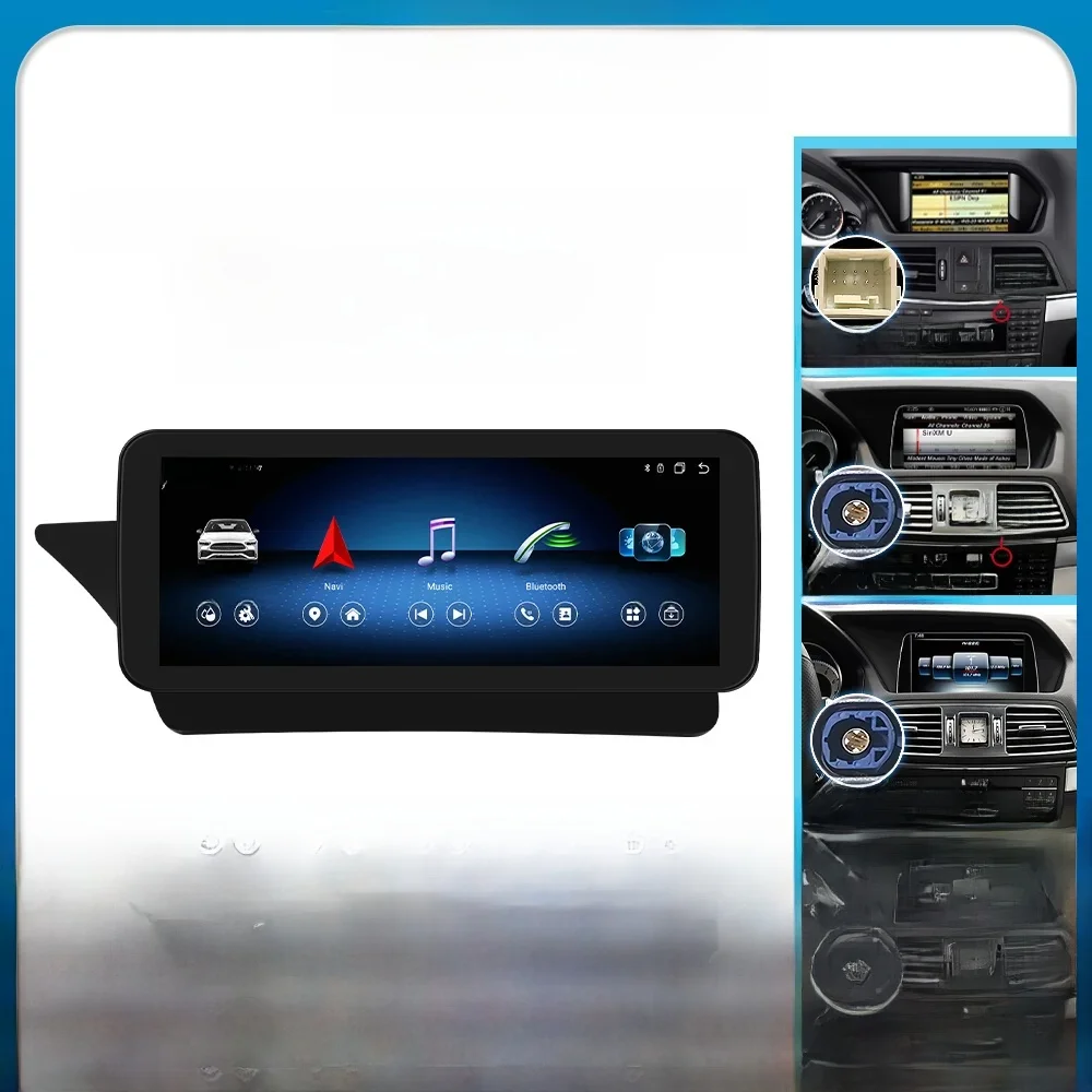 Autoradio für Mercedes Benz E-Klasse 2-türig C207 W207 A207 NTG 4.0 4.5 5.0 Linkshänder 2Din 10,25" Carplay Android Auto GPS