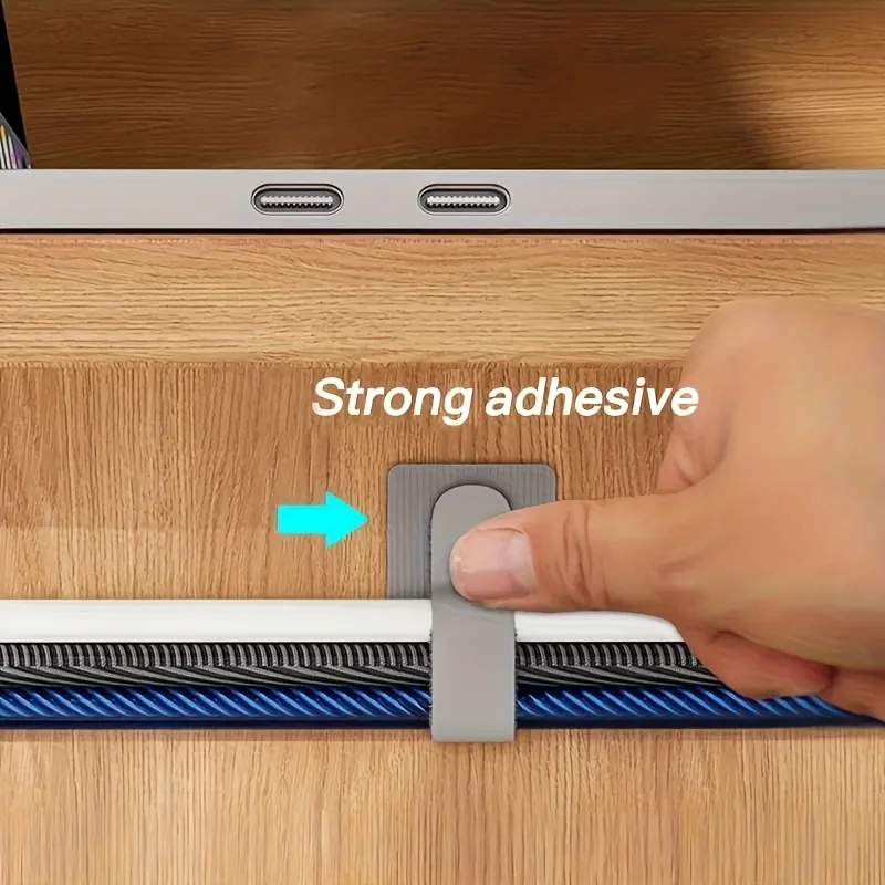 Cable Ties Reusable Straps Velcros Hook and Loop Self-Adhesive for Home Cord Holder Adjustable Storage Desktop Organiser Manager