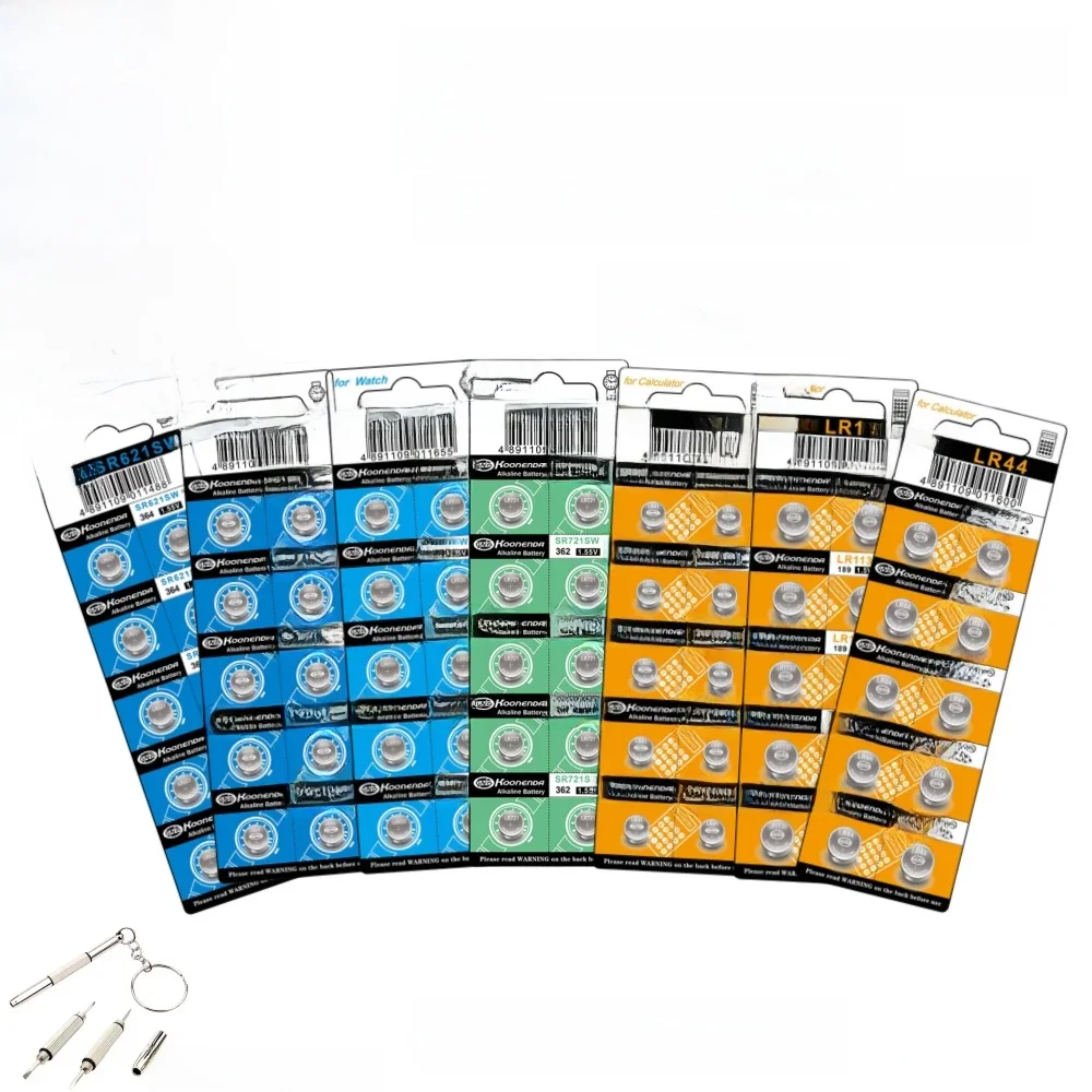 10PCS AG13 LR44 1.5V Knop Batterijen LR41 LR1130 LR626 SR621SW SR626SW SR920SW SR721SW Alkaline batterij Cel Coin voor Horloge Speelgoed - afbeelding 2