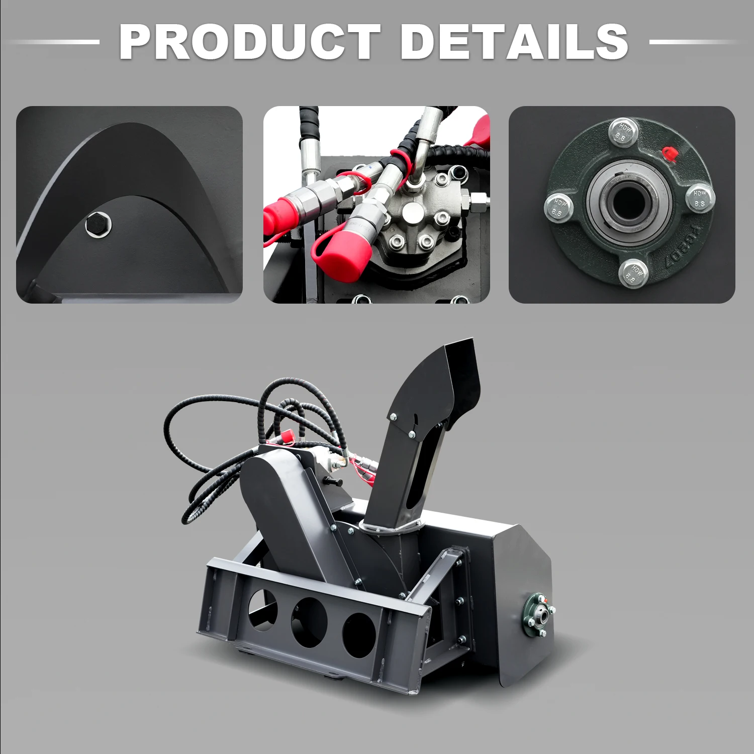 منفاخ الثلج ذات الجرافة التوجيهية سهل التعامل مع الثلج في الشتاء، مما يجعل إزالة الثلوج في الشتاء أسهل وأكثر كفاءة.