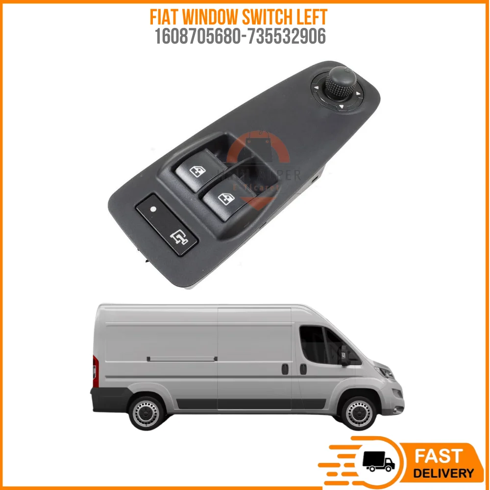 

FOR WINDOW SWITCH LEFT Y.M (MIRROR ADJUSTABLE) DUCATO IV-BOXER IV-JUMPER IV (8 + 12 PIN) OEM 1608705680-735532906