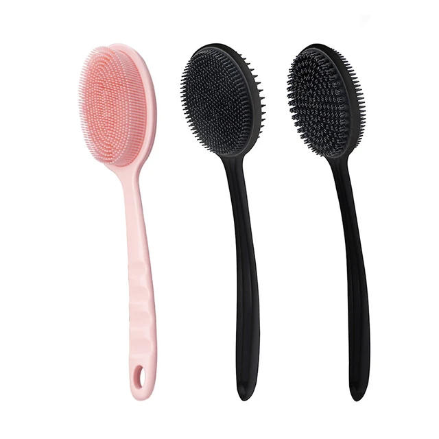 Miękki peeling do ciała Prysznic Peelingi złuszczające Długi uchwyt Szczotka do kąpieli Złuszczający masażer do skóry Szczotka do czyszczenia Akcesoria łazienkowe