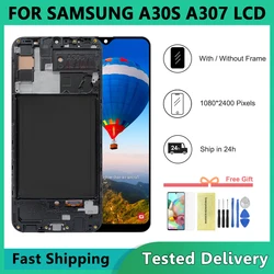 6.4 ''dla Samsung A30s A307 SM-A307FN wyświetlacz LCD ekran dotykowy Digitizer zgromadzenie dla Samsung A30S A307FN LCD